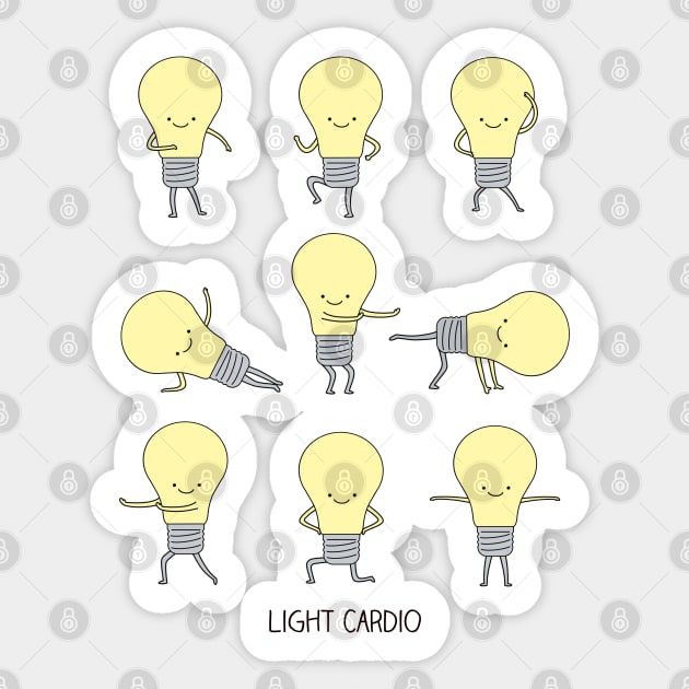 Light Cardio Sticker by milkyprint